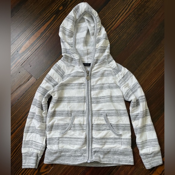 Miki Miette Indigo Striped Zip Up - Picture 1 of 2